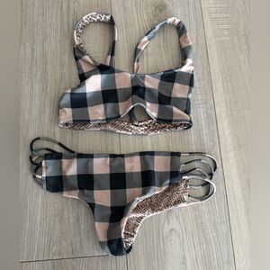 Acacia swimwear checker set